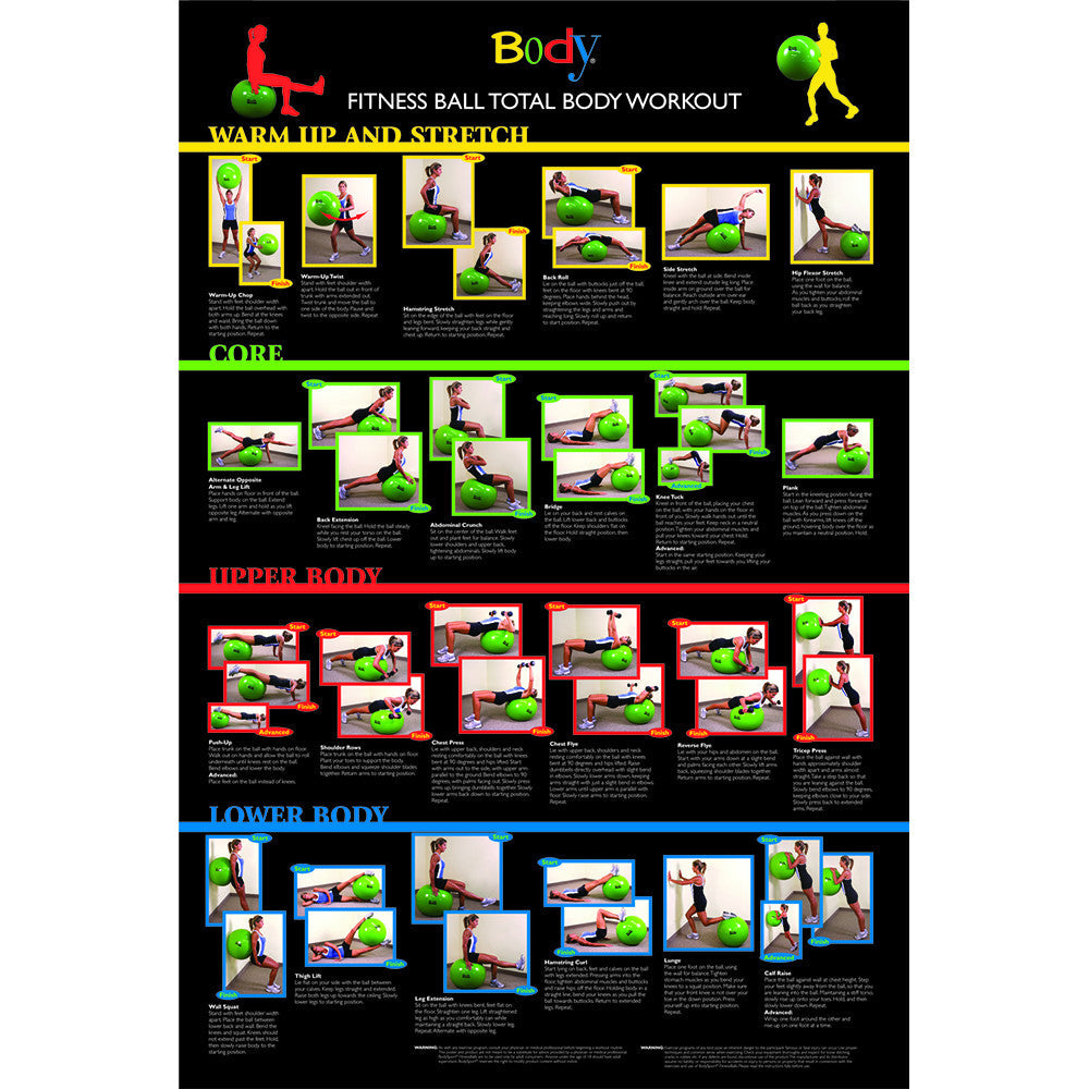 Body Sport® Exercise Training Ball Poster