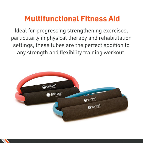 BodySport® Loop Tubing with Foam Pads for Rehabilitation and Physical Therapy