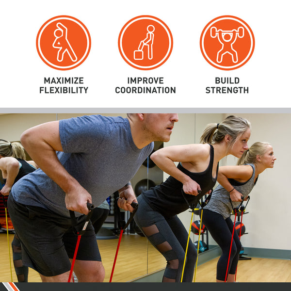 BodySport® Studio Series Resistance Tubes with Handles for Rehabiliation