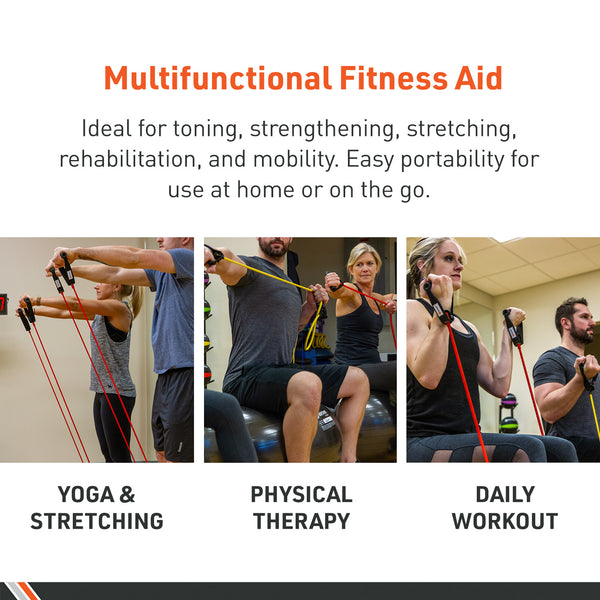 BodySport® Studio Series Resistance Tubes with Handles for Rehabiliation