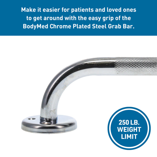 BodyMed® Chrome Plated Steel Grab Bar