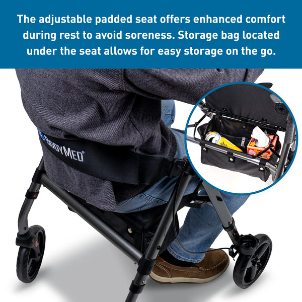 Rollator with 8" Wheels