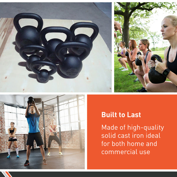 Body Sport&reg; Cast Iron Kettlebells for Building Strength
