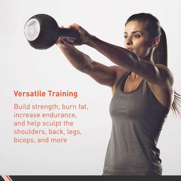 Body Sport&reg; Cast Iron Kettlebells for Building Strength