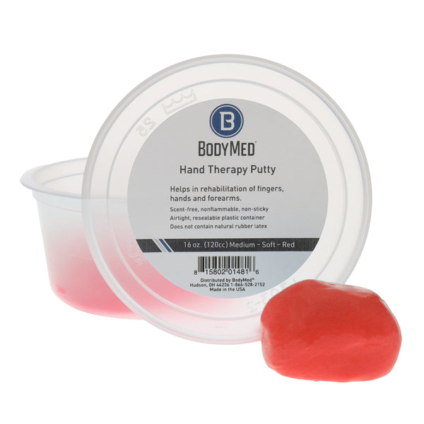 BodyMed® Hand Therapy Putty, Red, Medium Soft