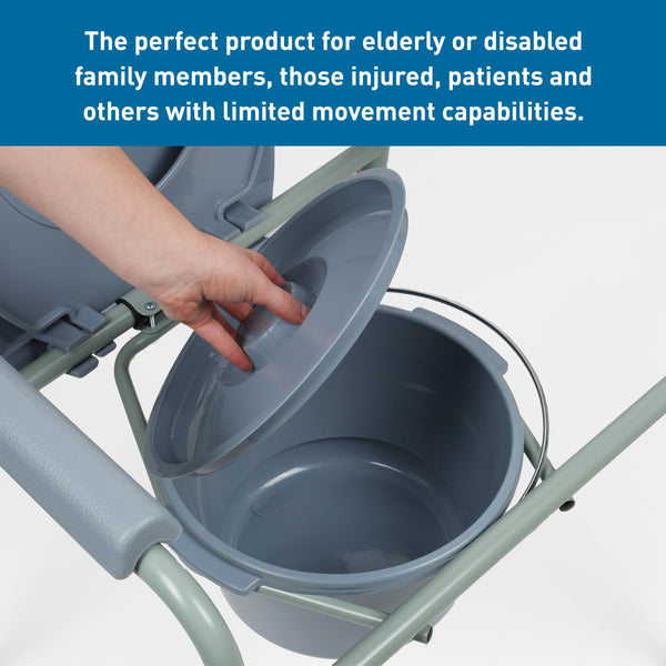 BodyMed® 1.5" x 2.5" 3-in-1 Steel Commode