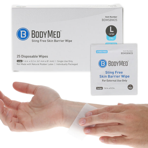 BodyMed Skin Barrier Wipes (No Sting)