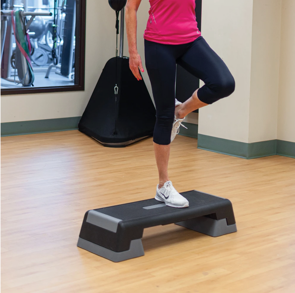 BodySport® Adjustable Aerobic Step Platform, Gray/Black – BodyMed ...