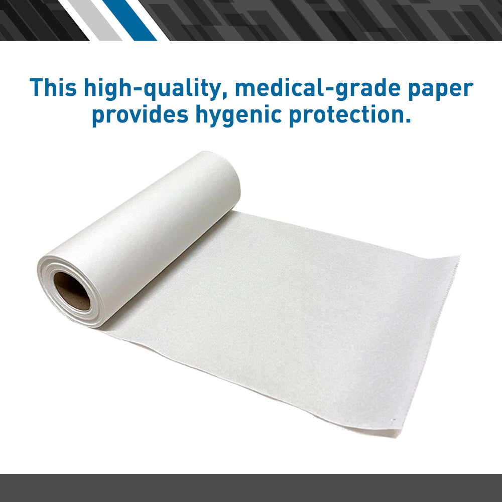 18 x 225 Feet White Light-Weight Smooth Exam Table Paper - 12 Rolls/Box