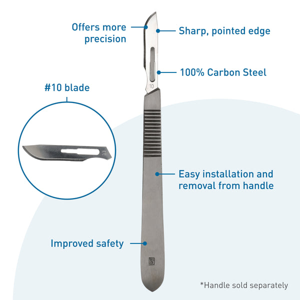 #10R Carbon Steel Dermaplaning Blade