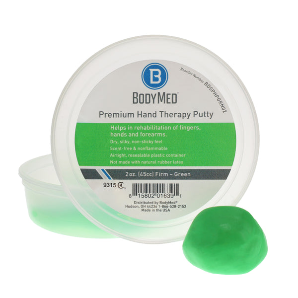 BodyMed® Premium Hand Therapy Putty, Green, Firm
